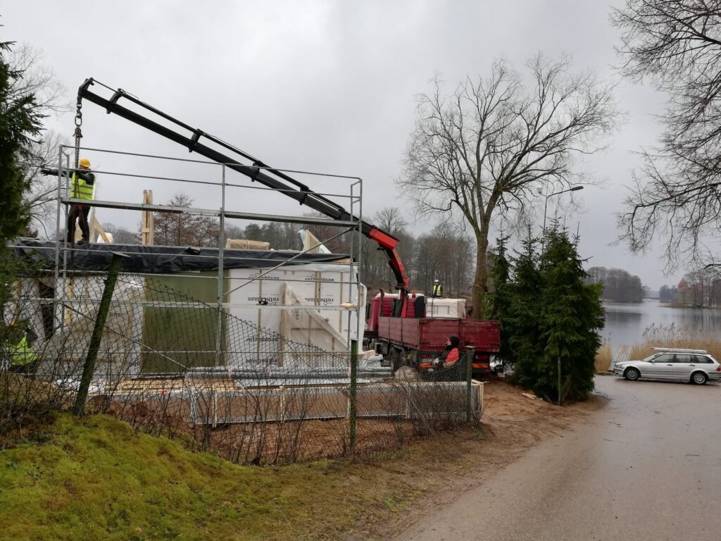 Skydinis namas su vaizdu į Trakų pilį