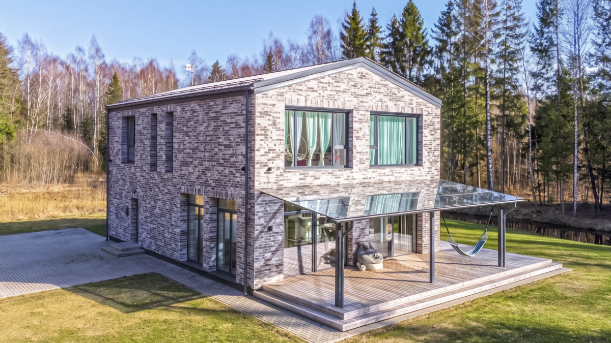 Minimalistinė mūro oazė miško apsupty – BEBRAI.LT