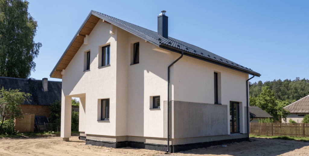 Modernus šeimos namas su sodu